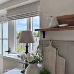 Emily Bond George Stripe Linen Motorised