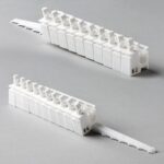 10 x 3.5 SPLIT  Carrier Trucks (White Plastic) (5 Left
