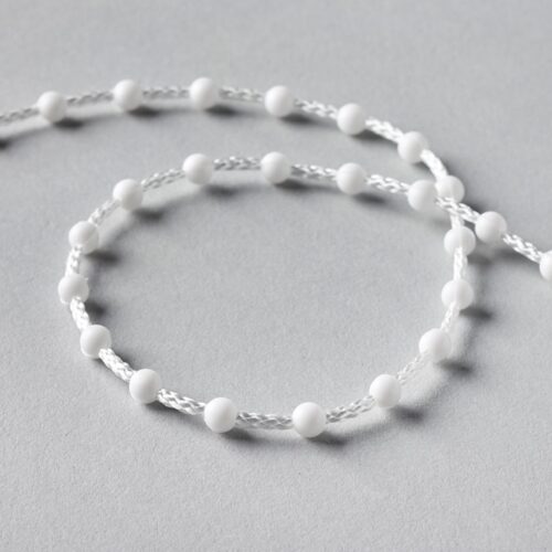 1m White Plastic Chain For Roman Blinds