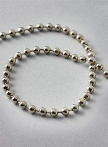 1.25m Silver Metal Chain For Roman Blinds - Image 2