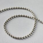 3 mts No 6 Silver Metal Control Chain