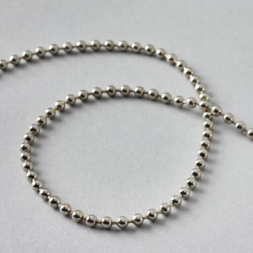 3 mts No 6 Silver Metal Control Chain