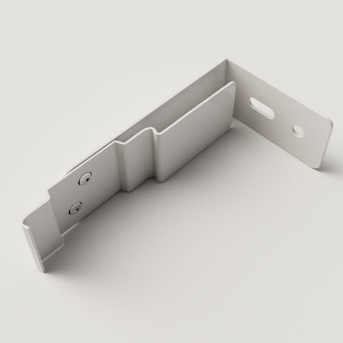 3x White Cassette Face Fixing Brackets