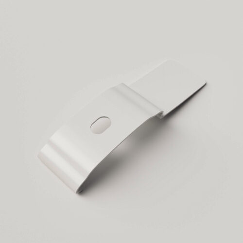 3x White Cassette Top Fixing Brackets