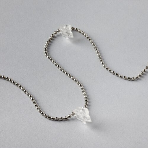 89mm (3.5") Clear Metal Chain (100 Links)
