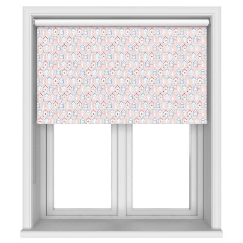 Beach Huts Blush Blackout