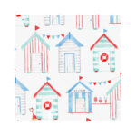 Beach Huts White Blackout