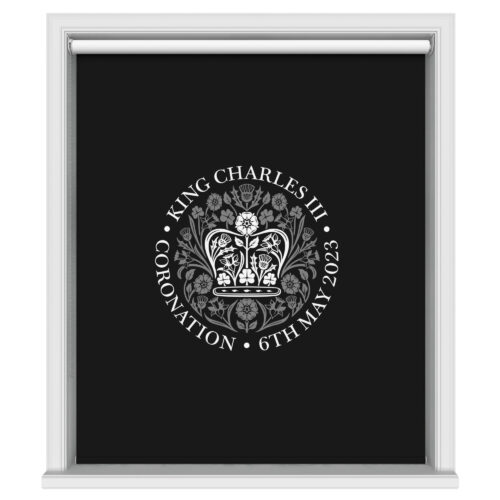 King Charles Coronation 2023 Emblem Black