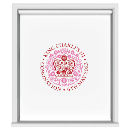 King Charles Coronation 2023 Emblem Red