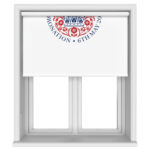 King Charles Coronation 2023 Emblem Red & Blue