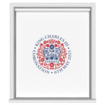 King Charles Coronation 2023 Emblem Red & Blue