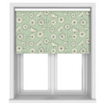 Missprint Blackout Dandelion Mobile Green And White