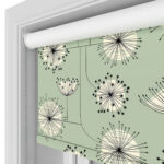 Missprint Blackout Dandelion Mobile Green And White