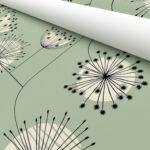 Missprint Blackout Dandelion Mobile Green And White