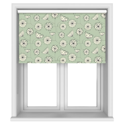 Missprint Blackout Dandelion Mobile Green And White