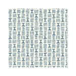 Missprint Blackout Hieroglyph Denim