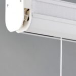 Roman Blind White Motorised Headrail