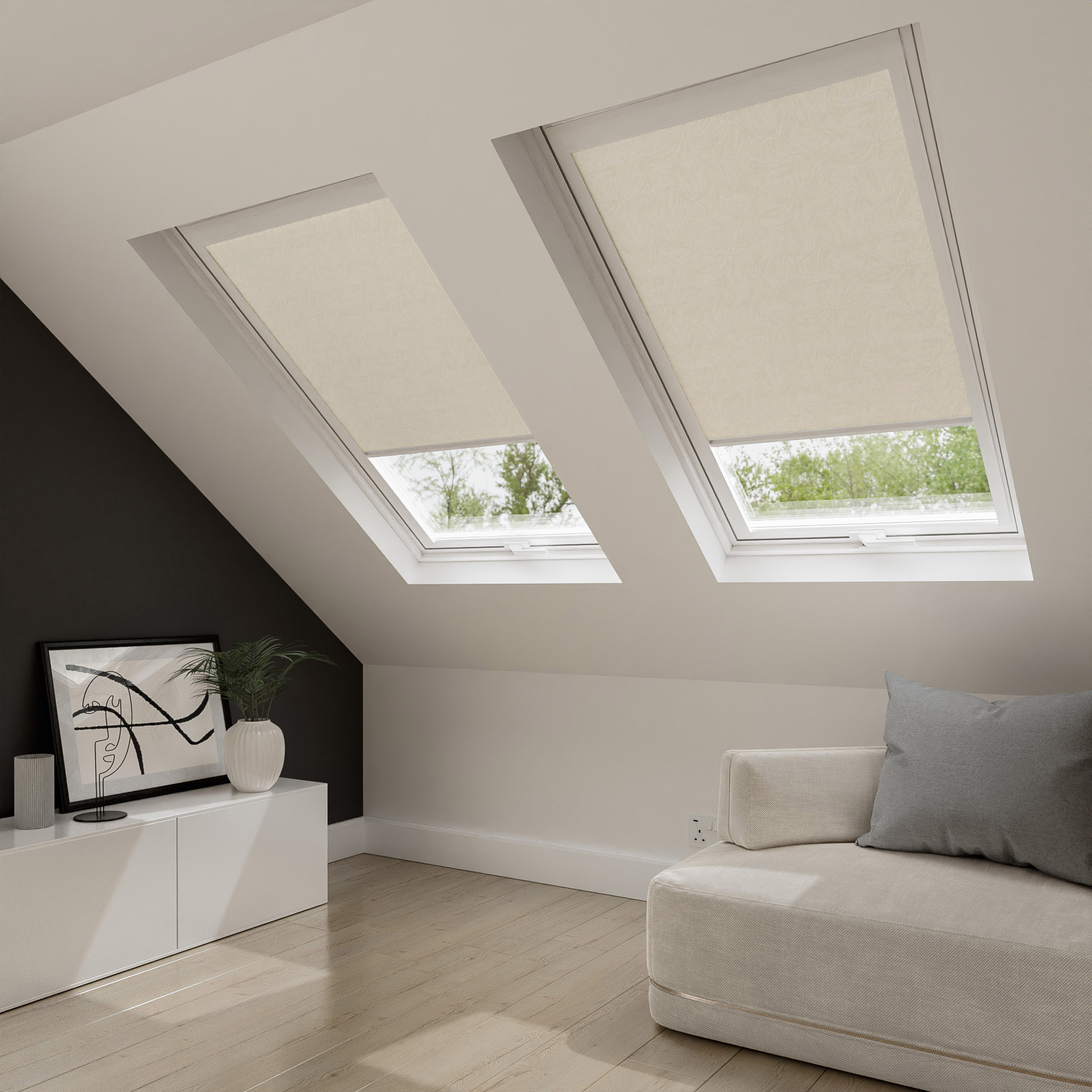Samba Cream Blind For Velux