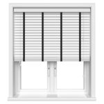 True White With Jet Tapes Eco-Wood