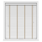 True White With Light Beige Tapes Eco-Wood