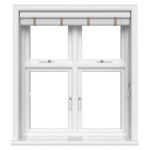 True White With Light Beige Tapes Eco-Wood