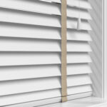 True White With Light Beige Tapes Eco-Wood