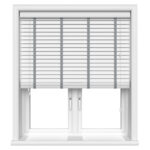 True White With Steel Tapes Eco-Wood