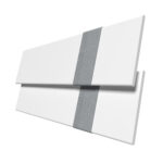 True White With Steel Tapes Eco-Wood