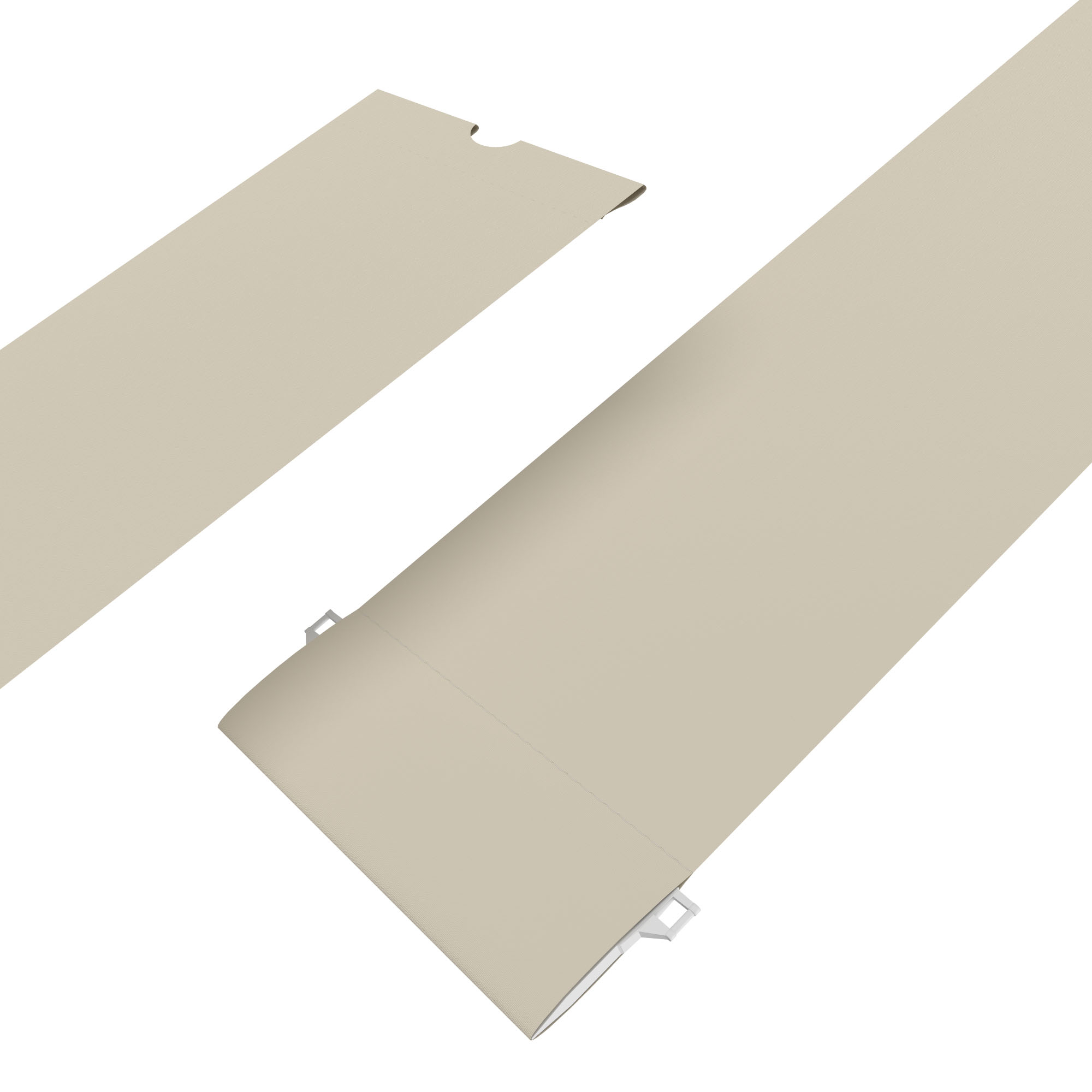 UniColour Beige 127mm Replacement Slats - Image 2