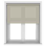 Unicolour Taupe Motorised