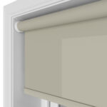 Unicolour Taupe Motorised