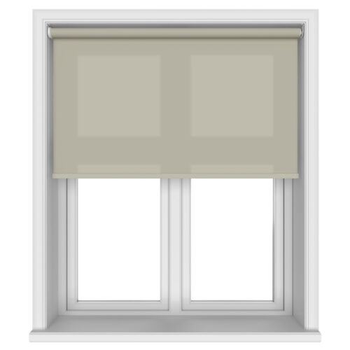 Unicolour Taupe Motorised