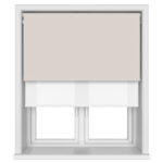 Bella Dove Motorised Double Roller Blind