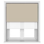 Bella Hessian Motorised Double Roller Blind