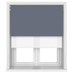 Bella Midnight Motorised Double Roller Blind