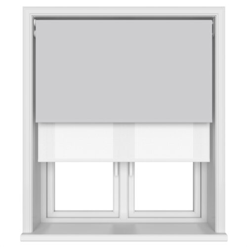 Bella Mineral Motorised Double Roller Blind