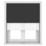 Bella Noir Motorised Double Roller Blind