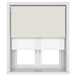 Bella Oyster Motorised Double Roller Blind