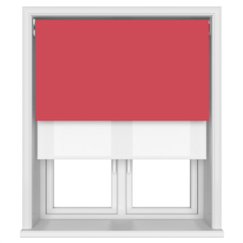 Bella Scarlett Motorised Double Roller Blind