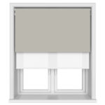 Bella Taupe Motorised Double Roller Blind
