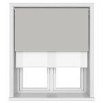 Bella Grey Whisper Double Roller Blind