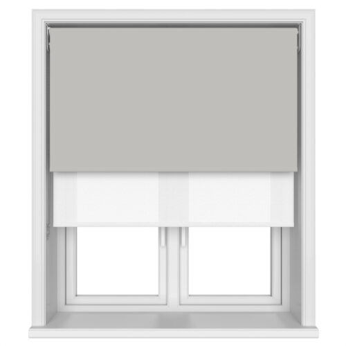 Bella Grey Whisper Double Roller Blind