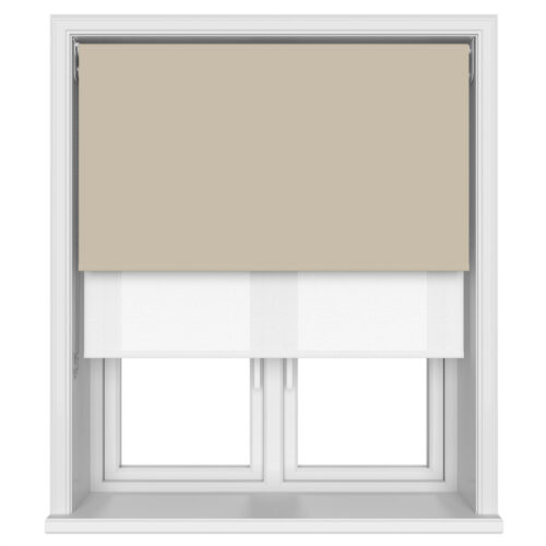 Bella Hessian Double Roller Blind