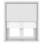 Bella Snow Double Roller Blind