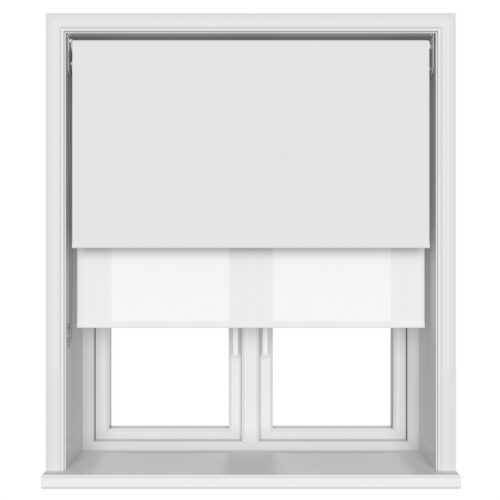 Bella Snow Double Roller Blind