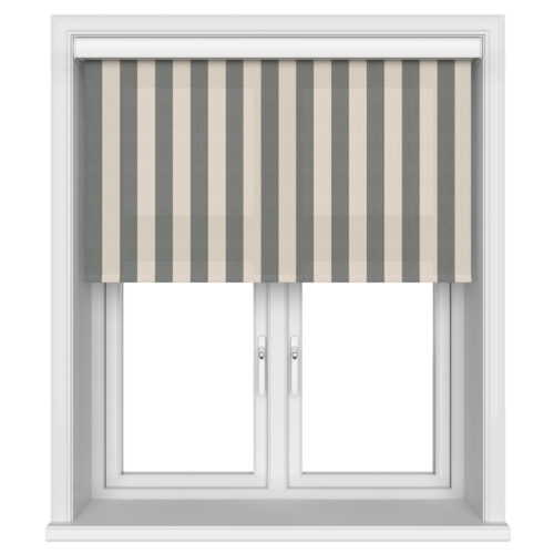 Brighton Stripe Charcoal Cassette Motorised