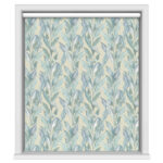 Paradise Palm Blue Blackout Motorised