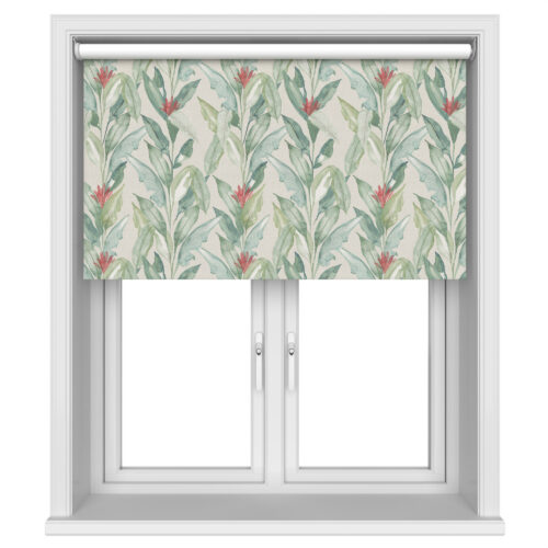 Paradise Palm Green Blackout Motorised