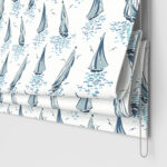 Laura Ashley A’hoy Sail Boats Blue