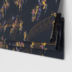 Sara Miller Birds & Gate Deep Navy Motorised